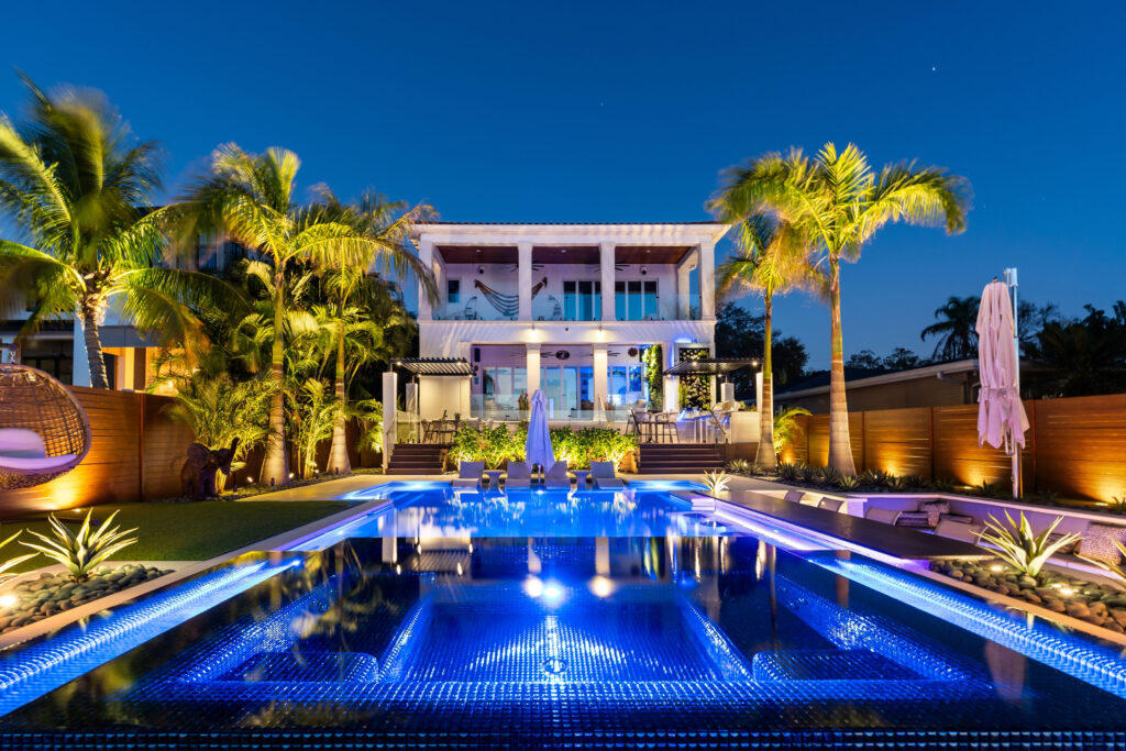 Modern pool villa