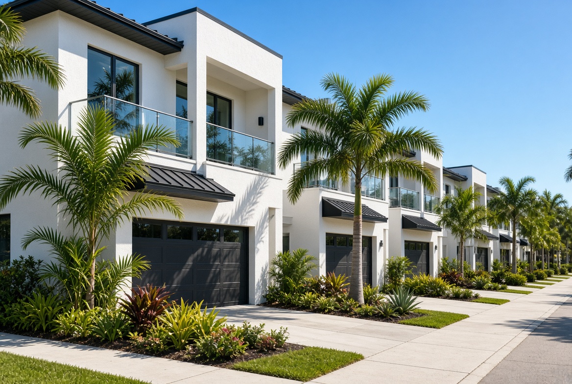 Modern townhomes